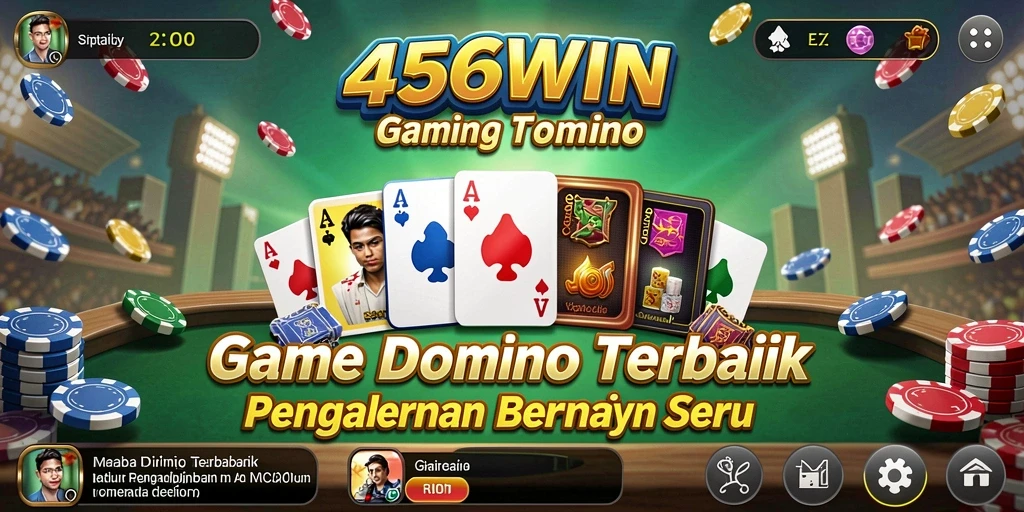 Screenshot 456WIN menampilkan gameplay seru dalam permainan Domino.