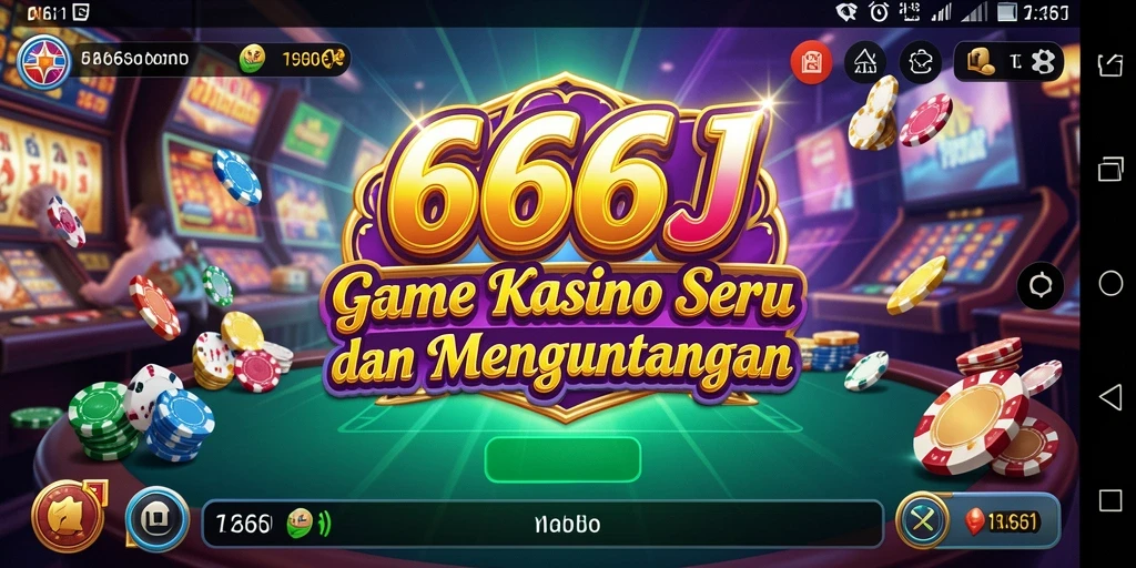 Tampilan menarik dari gameplay Kasino di 666J.