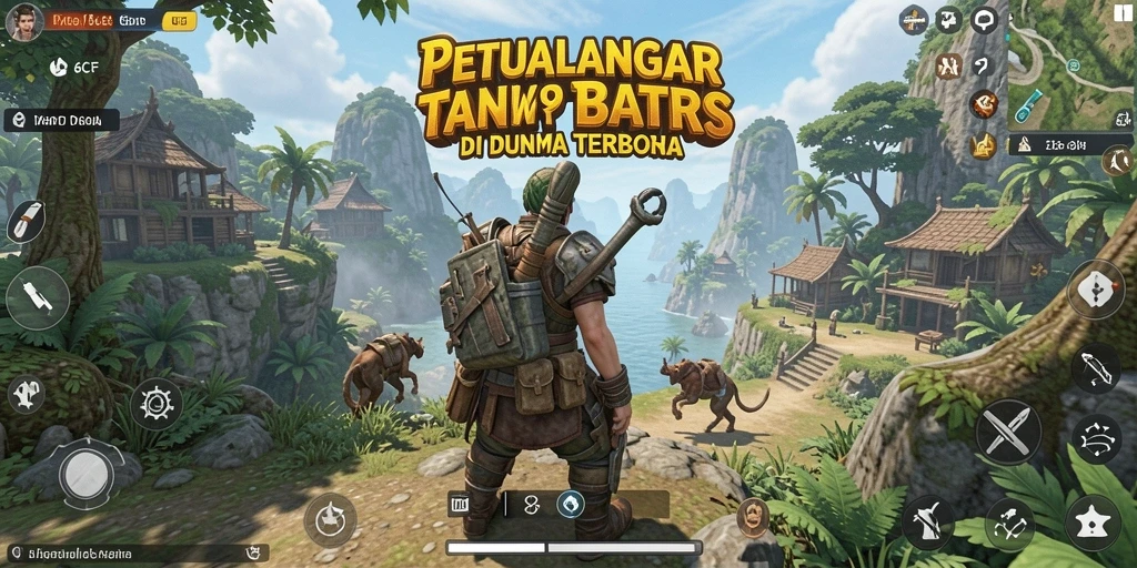 Screenshot gameplay 6CF menampilkan dunia terbuka yang memukau.