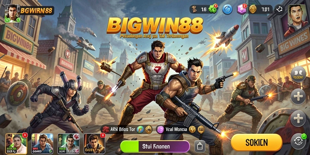 Tampilan menegangkan dari gameplay BIGWIN88 yang penuh aksi.