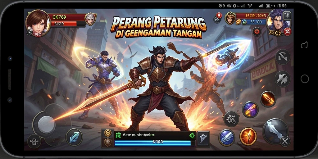 Tangkapan layar CK789 menampilkan pertarungan epik dengan grafis luar biasa.