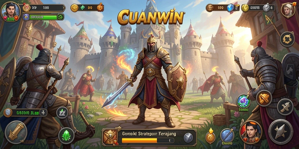 Tampilan menarik dari gameplay SLG dalam CUANWIN.