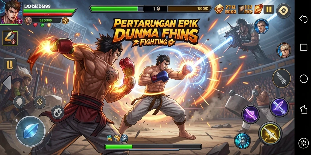 Tampilan gameplay DMD999 yang mendebarkan dan penuh aksi.