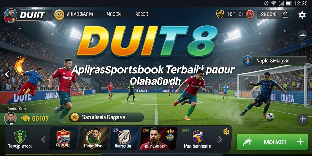 Tampilan screenshot <strong>DUIT8</strong> yang menunjukkan antarmuka taruhan olahraga.