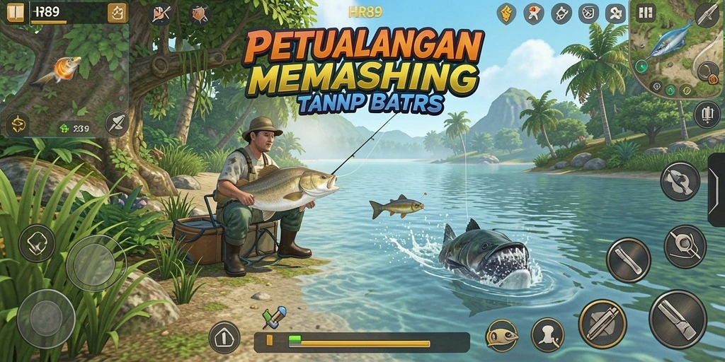 Tampilan menarik dari gameplay HR89 yang seru dan penuh warna.