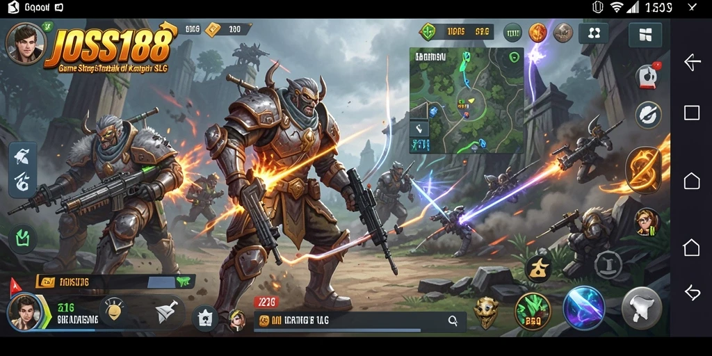 Tangkapan layar gameplay JOSS188 yang menampilkan aksi SLG yang seru.