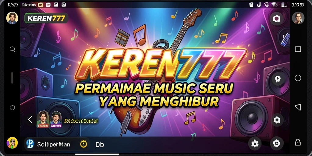Tampilan gameplay KEREN777 dengan musik yang seru dan interaktif.