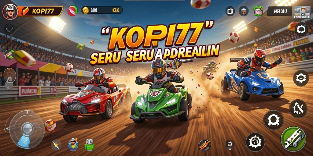 Tampilan utama gameplay KOPI77 yang menegangkan.