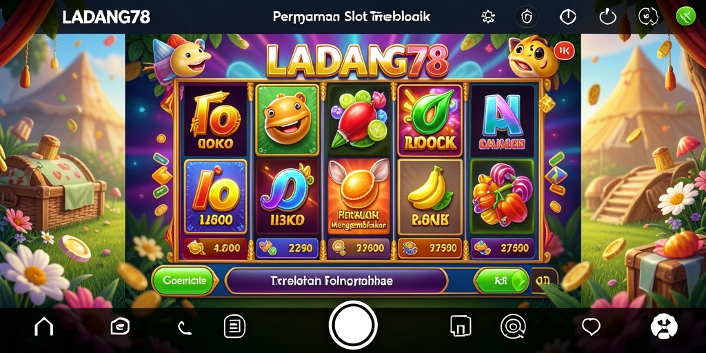 Tampilan menakjubkan dari gameplay Slot LADANG78.