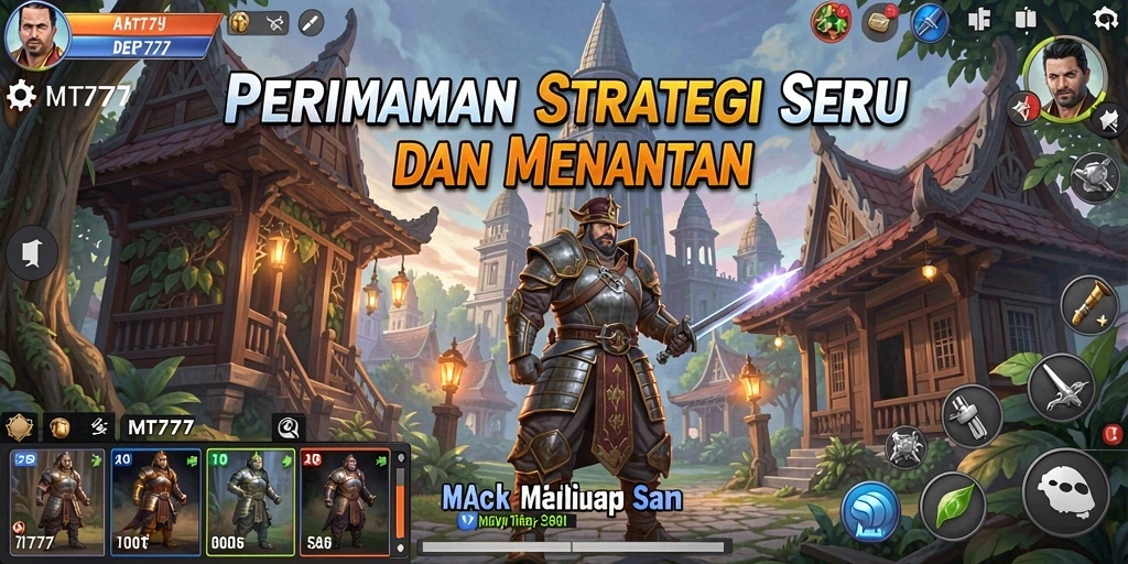 Tampilan gameplay MT777 yang mendebarkan penuh strategi.