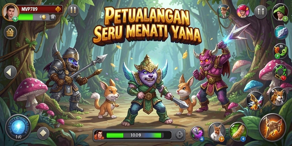 Tampilkan gameplay seru dalam petualangan di MVP789.