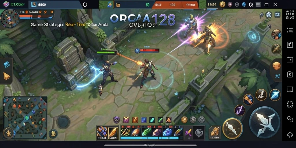 Tampilan gameplay menarik di ORCA128 dengan berbagai strategi SLG.