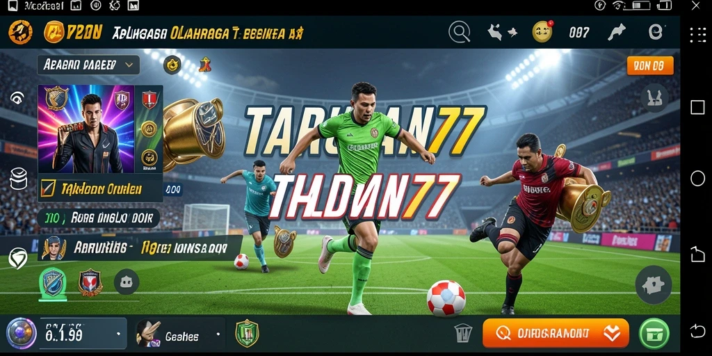 Tampilan gameplay TARUHAN77 dengan taruhan olahraga yang seru.