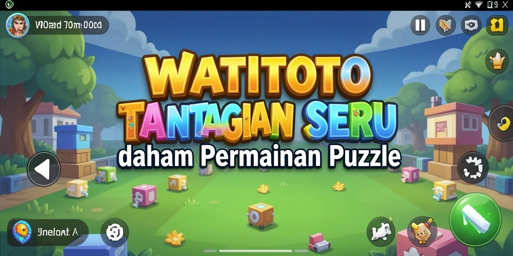 Screenshot utama WATITOTO menampilkan gameplay Puzzle yang seru.