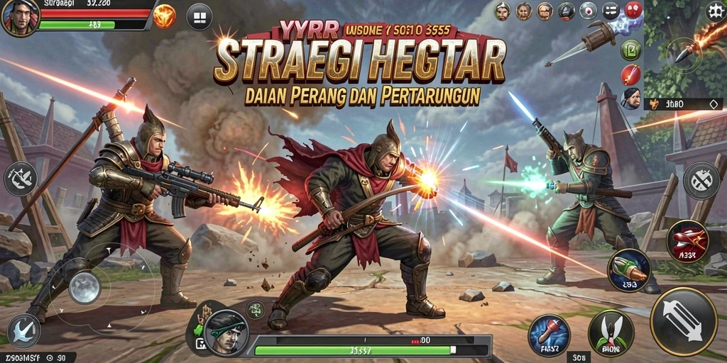 Tampilan gameplay <strong>YYRR</strong> yang menakjubkan dengan aksi strategi yang mendebarkan.